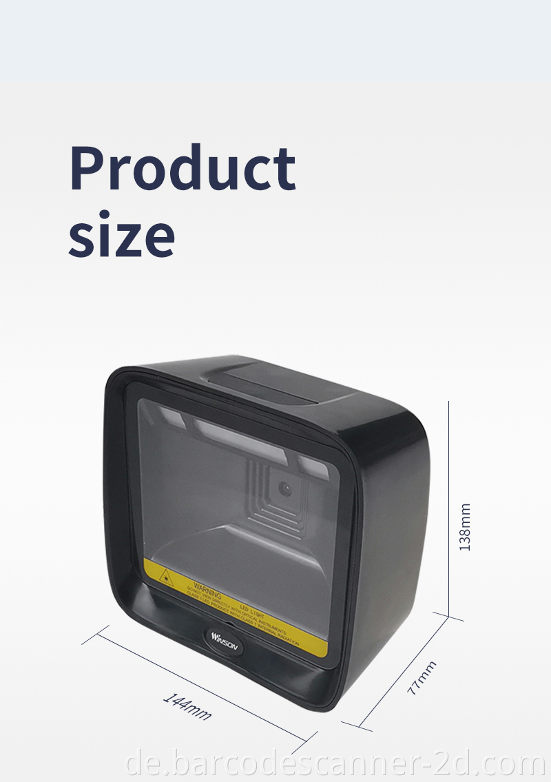 Winson Low -Preis -Bar -Code -Scanner für Supermarkt/Store High Speed ​​Bar Code Reader